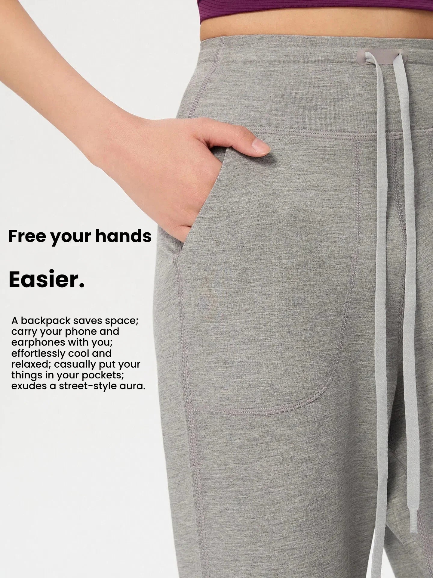High Waist Tummy Control Yoga Pants Women Loose Wide Leg Sweatpants Modal Air Layer Fabric Soft Stretchy Casual Lounge Trousers